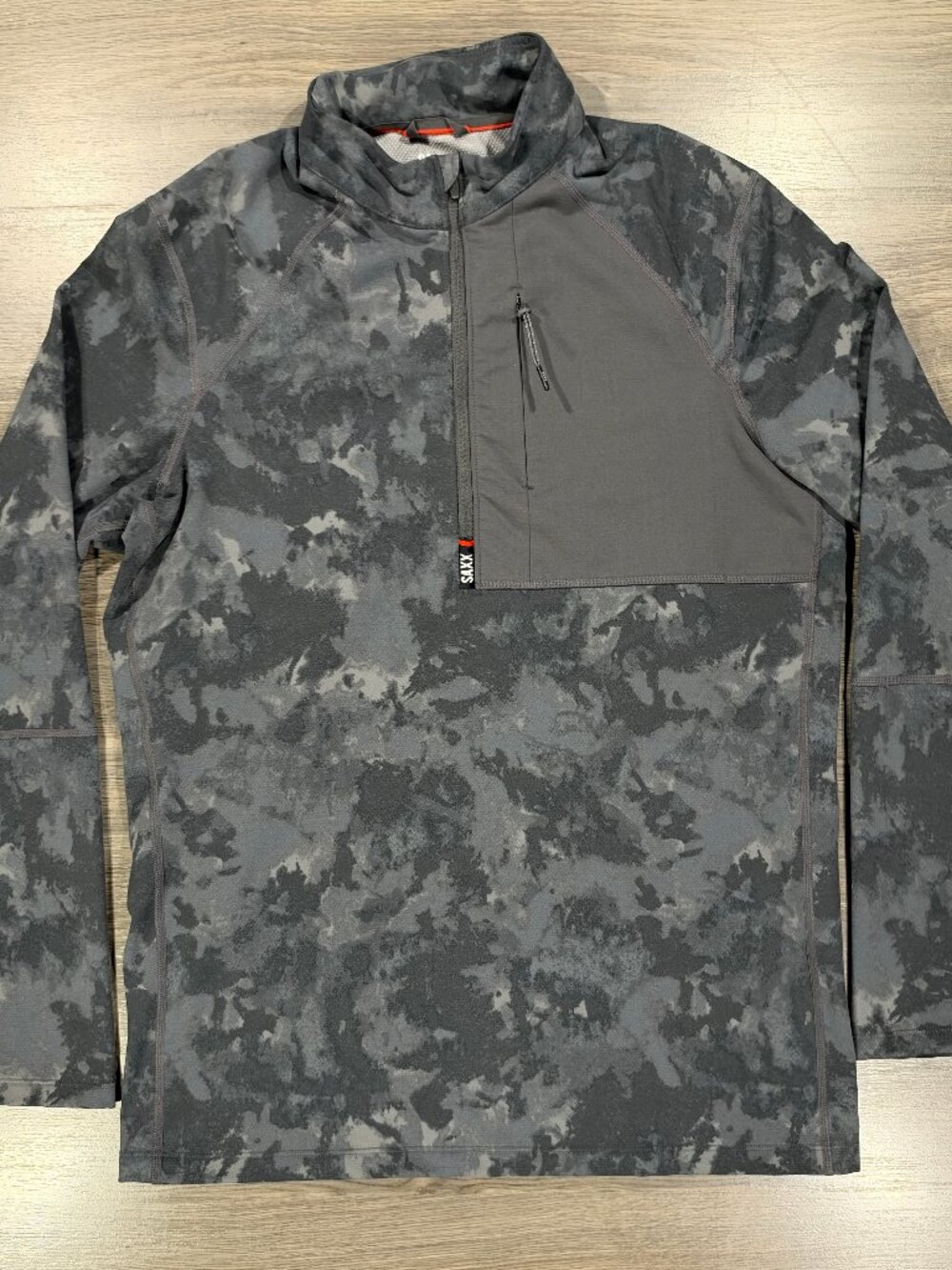Saxx Men's Roast Master Long Sleeve 1/2 Zip - Grey Camo